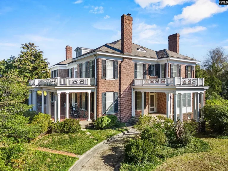 Check out the pool!! C. 1918 historic brick colonial in Kershaw. $1,175,000.