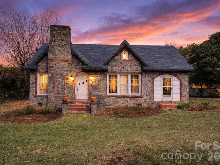 Beautiful stone exterior! 1.41 level acres in North Carolina. $225,000.