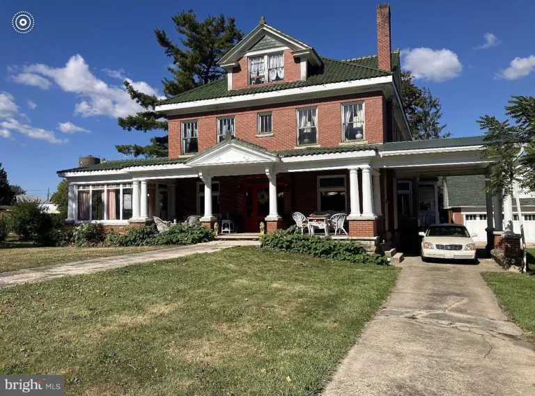 Pretty floors and sweeping views! C. 1920 Brick Farmhouse in PA. $220,000.