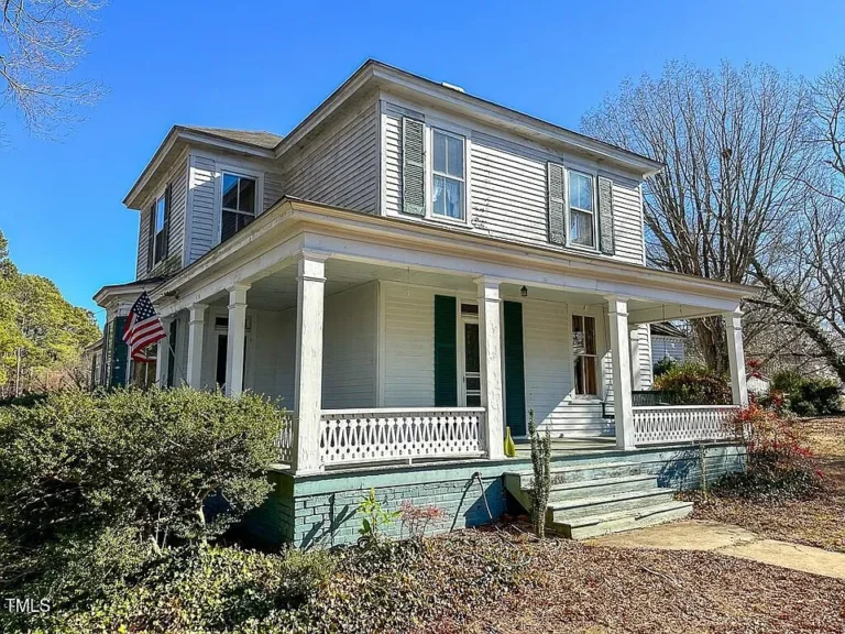 Check out the porch! Historic Colonial on a corner lot in NC. $198,000.