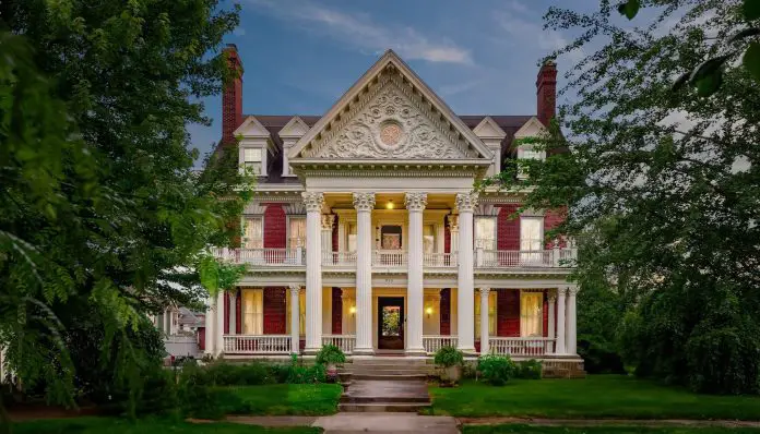 $749,995! 15,000 sqft! Love the ballroom! C. 1902 Georgian Revival in Indiana.