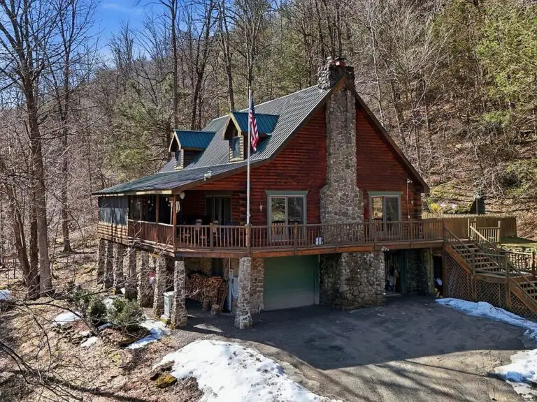 Historic Log Cabin Charm! C. 1798 on over 8 acres in NC. $575,000.