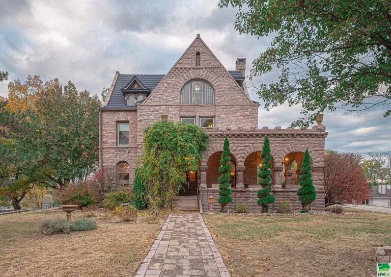 Sold for $575,000! Circa 1890 old house made entirely of rare pink quartzite stone!