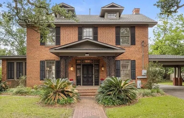 $210,000. Nice details inside with classic chandeliers! Circa 1918 in Louisiana.