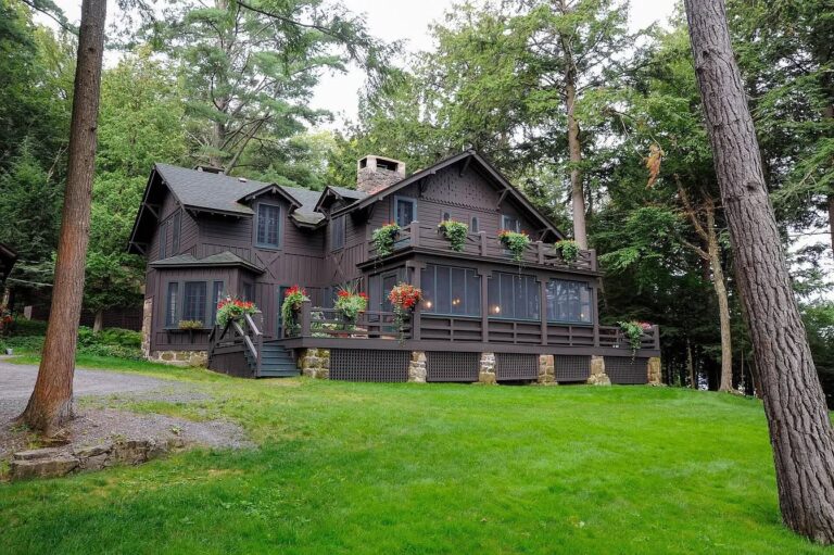 Check out this stunning house! With custom woodwork! Circa 1906 on 29 acres in New York State.