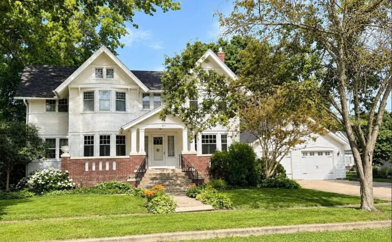 $258,900. A lot of house for the money! With real pocket doors! Circa 1915 in Illinois.