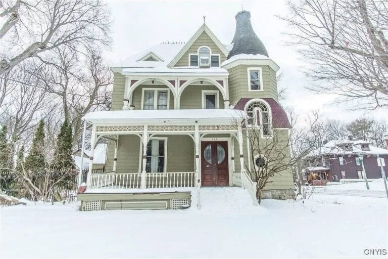 Love the woodwork! With spacious rooms! Circa 1869 in New York States for $290,000.