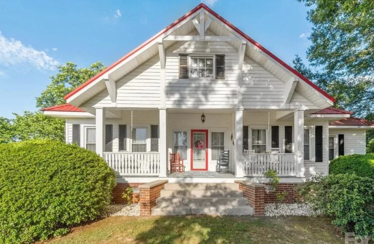 Charming farmhouse-style home! Over two acres in North Carolina. $10K cut!