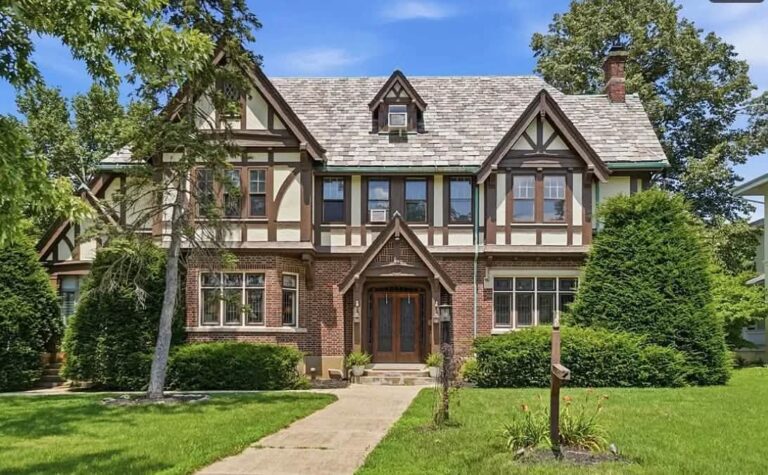 A lot of house for the money! Entryway with Italian marble! Circa 1928 in Ohio for $599,000.