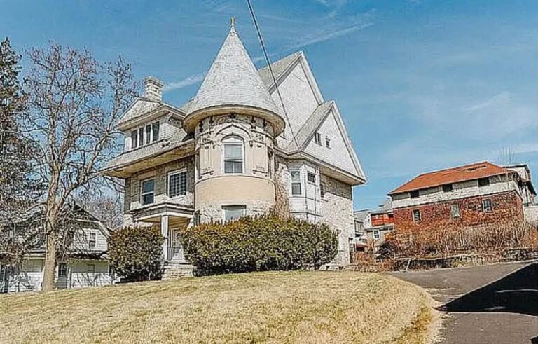 $299,000! The Castle! Love the stone turret! Circa 1900 on three acres in Pennsylvania.