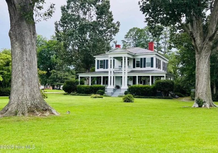 $485,000! Check out those columns! Has a guesthouse! Circa 1847 in North Carolina.