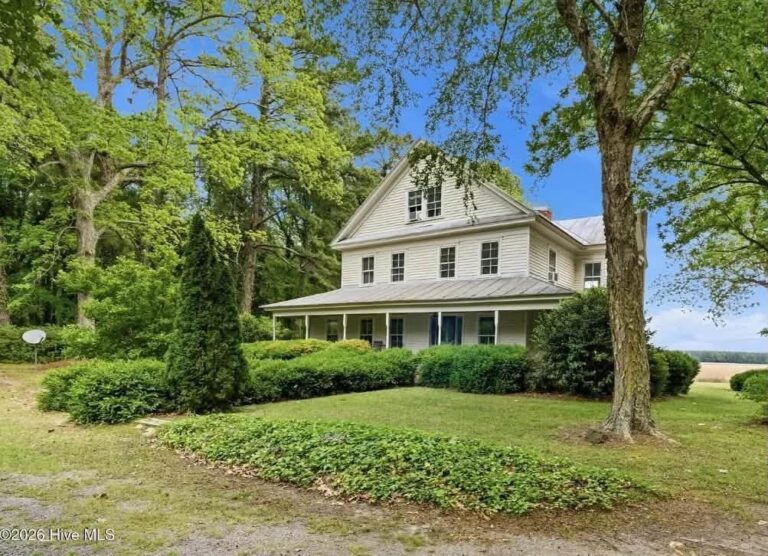 $349,000!! Private and peaceful living! Circa 1902 on over two acres in North Carolina.